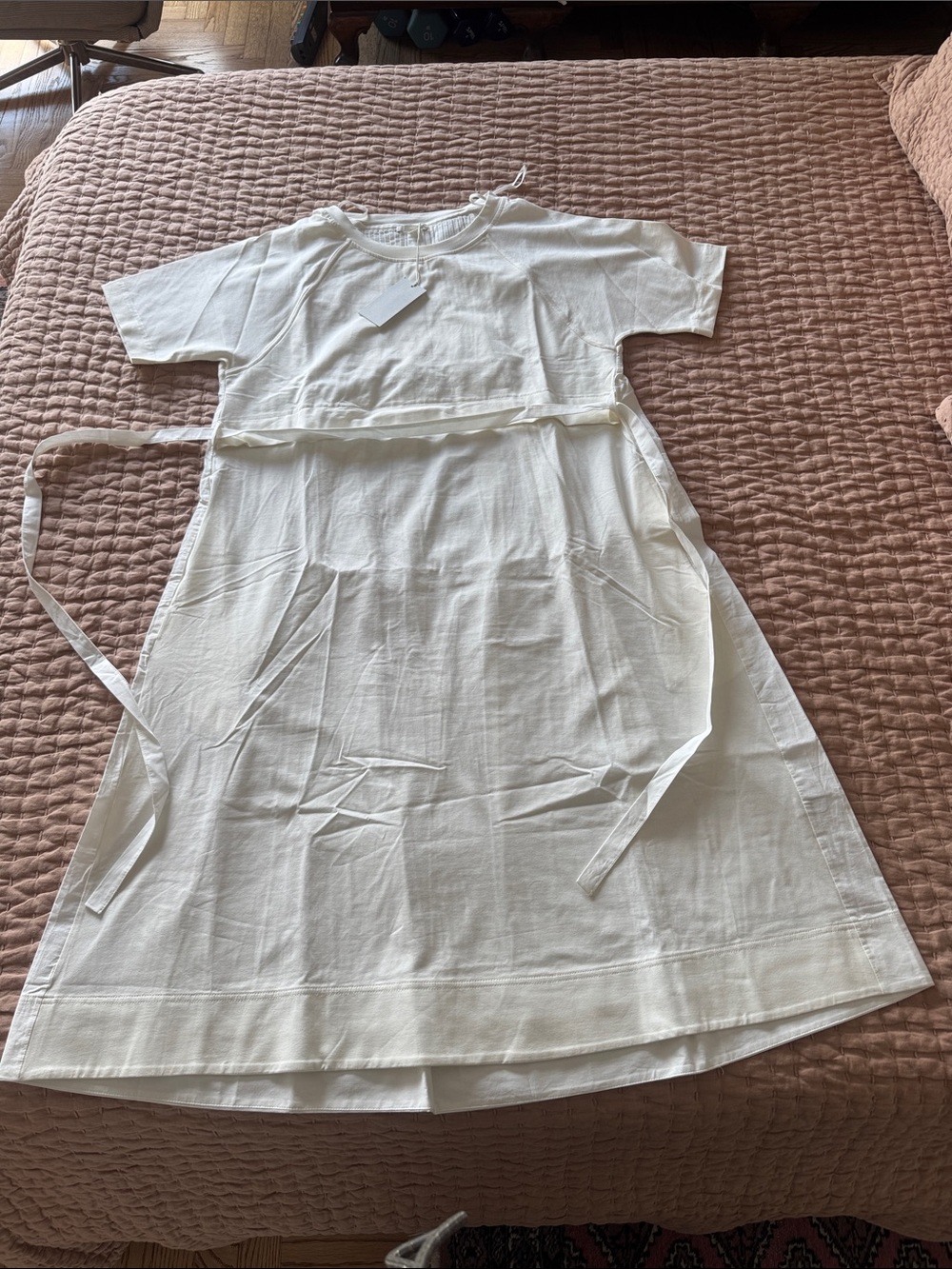 NWT COS Tee Cotton Dress Mixed Media M